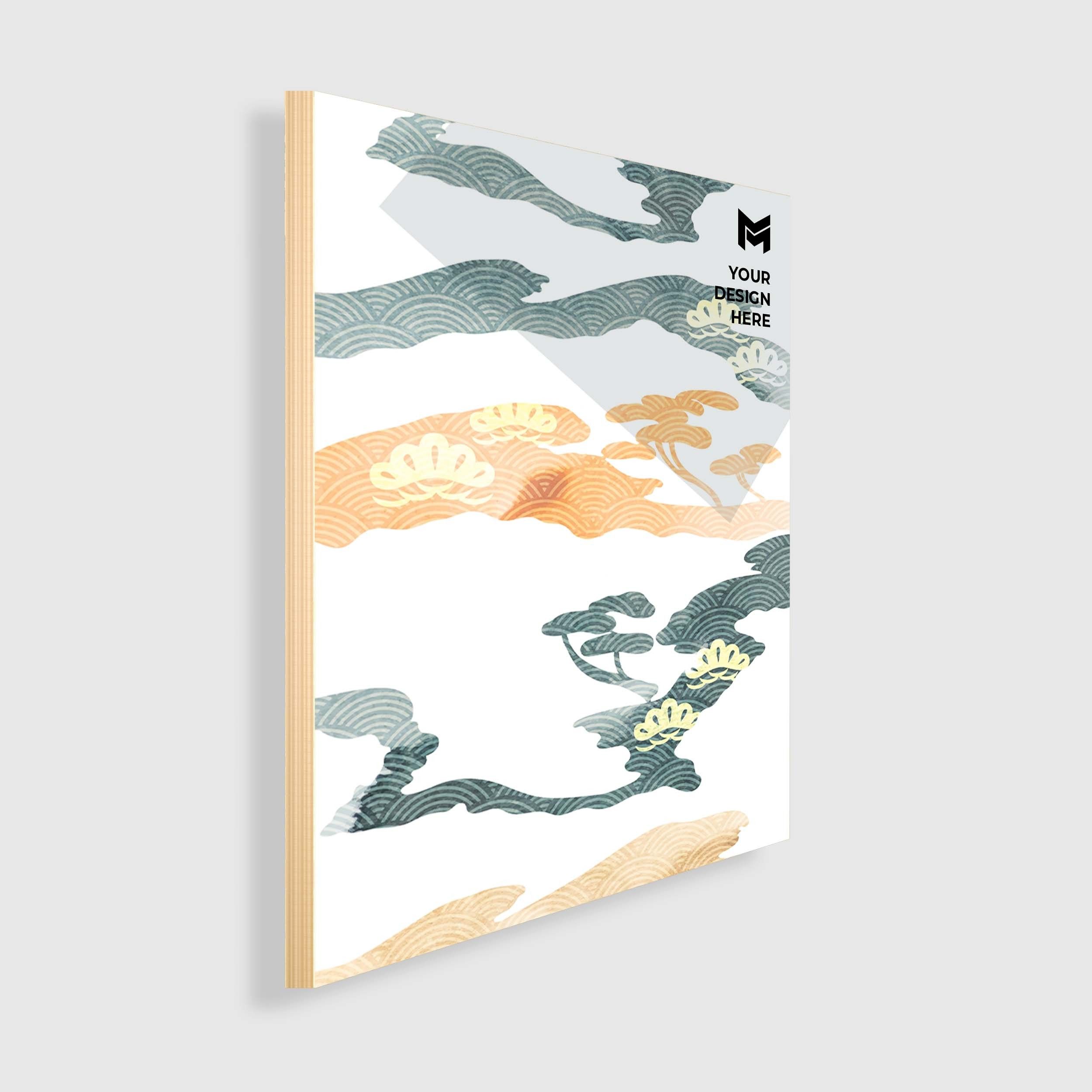 Druck auf hölzernen Medien